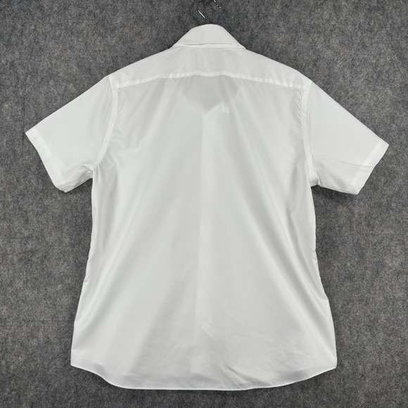 Proper Cloth Lot Of 2 Shirts Mens 17.5 White Short Sleeve Button Down Cotton - Picture 11 of 16